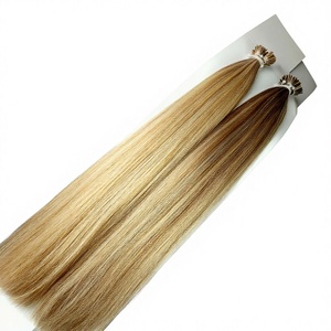 Dragonbeauty Factory Extensions de cheveux humains 100% Remy russes à micro-perles I-Tip, qualité salon, pour pose à froid - Product Image 1