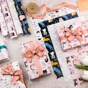 Wholesale High Quality Birthday <b>Tissue</b> Rolls pink Packaging <b>Wrapping</b> <b>Paper</b> Roll Uperior Craftsmanship - Product Image 2