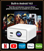 Nouveau projecteur intelligent CubeLite Mini, 2500 ANSI natifs, Android 14.0 (plus de 4000 applications), home cinéma, décodage 4K, son surround stéréo