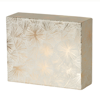 Boîte cadeau rigide de luxe haut de gamme en carton écologique avec pelliculage mat et dorure à chaud pour biscuits de Noël et chocolats, taille personnalisée