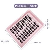 Kit d'extension de cils DIY 138 pièces, bouquets de cils individuels 8-15mm, aspect naturel, avec colle et pince à cils, vente en gros