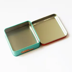 热!定制商标方形金属罐肥皂包装锡盒，用于眉毛肥皂香水化妆品支架