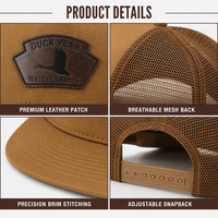 Gorra de Béisbol Unisex Ajustable de 6 Paneles, Estructurada, de Sarga de Algodón Negro con Bordado de Logotipo Personalizado y Hebilla Plateada de Cobre