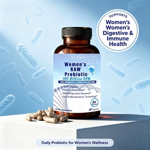 Cápsulas de suplemento digestivo probiótico activo de marca propia OEM, 100 mil millones de unidades, para promover la salud intestinal femenina. - Product Image 3