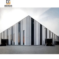 Almacén Moderno de Estructura de Acero Prefabricado con Estructura Galvanizada para Instalaciones de Almacenamiento Duraderas y de Bajo Mantenimiento