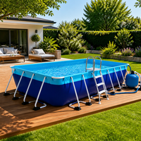 Réservoir d'eau en acier galvanisé avec bâche en PVC Jinlong, 2000L-100000L, 10000L/heure, garantie 1 an, pour utilisation en usine de production de produits aquacoles