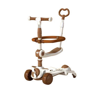 Bicicletta Scooter per bambini musica pieghevole metro alto 3-6 anni bambino Scooter può sedersi può far scorrere Yo Yo auto - Product Image 2