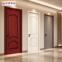 Porte intérieure en bois mélaminé JINXIN, prix usine, moderne, insonorisée, imperméable, en MDF, pour projets d'appartements