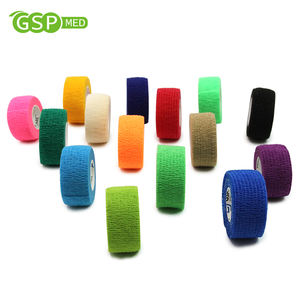 2.5cm * 4.5m perban dokter hewan tanpa tenun bungkus tahan keringat Multi warna elastis perekat diri perban produk medis pemasok pertolongan pertama - Product Image 3