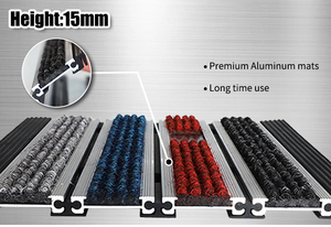 Alfombra Exterior Antideslizante y Antipolvo de Aluminio para Diversos Centros Comerciales y Entradas de Hogar, Alfombras Metálicas con Bisagras de Aluminio - Product Image 5
