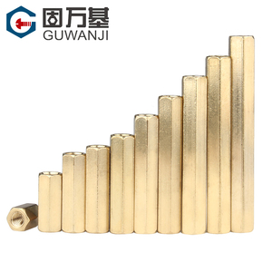 Entretoises hexagonales en cuivre Guwanji M2-M6 à double filetage pour carte mère PC - Product Image 3