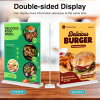 Support de menu double face en acrylique A4 A5 transparent pour affichage de menu de table, présentoir alimentaire pour restaurant, porte-documents de bureau robuste