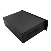 Boîtier de serveur industriel en tôle, châssis métallique pour ordinateur, armoire réseau 3U 19 pouces à montage en rack, boîtier métallique