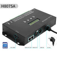 Contrôleur LED DMX vers SPI H807SA DMX512, 8 canaux, protocole Artnet, pilote programmable pour WS2811 WS2812 WS2815 APA102