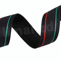 Sangle en nylon jacquard écologique de qualité militaire, largeur 1/2 po, pour vêtements et usage domestique
