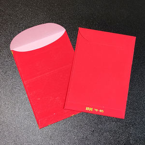 2023ตรุษจีนร้อนปั๊มนูนโลโก้โชคดีที่กำหนดเองซองจดหมาย<span class=keywords><strong>สี</strong></span>แดง - Product Image 2