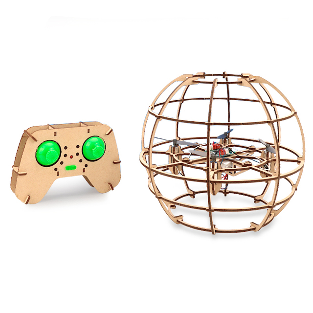 2024 HS109-4 RC Drone DIY Kit Educational Dron Toys Ball Drone Design for Kids Student Education Gift Programming