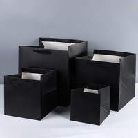 Sac cadeau carré Aierflorist 15*15*15CM, sac à main à fond large pour pot de fleurs, sac en papier épais pour emporter et emballer les produits de boulangerie