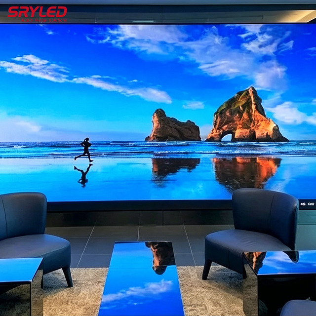 Ultra Thin Indoor Small Pitch LED Video Wall 1000x250x33mm P1.56 P1.95 P2.5 P2.6 P2.9 P3.9 Meeting Room Fixed LED Display Screen
