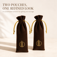 Pochette en velours pour parfum avec cordon doré, sac cadeau, emballage de boutique en gros, petite pochette cosmétique, emballage pour cadeaux de mariage