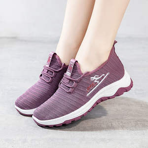 Nuevos zapatos individuales transpirables de malla para <span class=keywords><strong>mujer</strong></span>, zapatos deportivos de un pie de corte bajo - Product Image 4