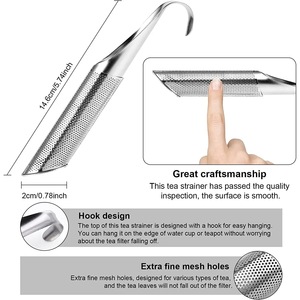 Stainless Steel <b>Tea</b> Strainer 304 Pipe Shape Reusable <b>Tea</b> <b>Infuser</b> Filter For Loose Leaf <b>Tea</b> Brewing - Product Image 3