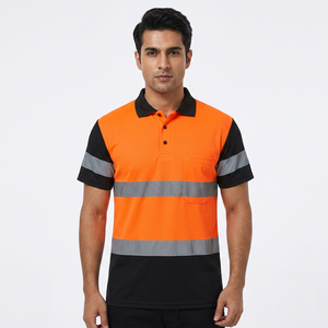 Chemise de sécurité ignifuge de haute qualité, vêtements de travail réfléchissants, t-shirt de sécurité personnalisé pour la construction, unisexe - Product Image 1