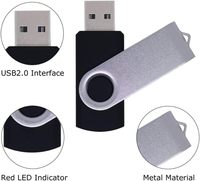 Flashdisk USB 2.0 Putar Cepat 8GB 16GB 32GB Logo Kustom Murah Warna-warni untuk Promosi Perusahaan Hadiah Pernikahan
