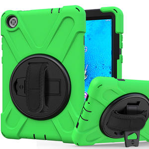 La copertura robusta resistente agli urti della compressa del silicone con la tracolla della cinghia delle mani ruota il cavalletto per il TB-8705F di <span class=keywords><strong>Lenovo</strong></span> <span class=keywords><strong>M8</strong></span> - Product Image 2