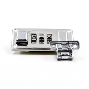 Zinc Alloy Combination <b>Lock</b> Gold Silver 3 <b>Wheel</b> Digital Password Mechanical <b>Lock</b> For Jewelry Box Cabinet Drawer Door - Product Image 2