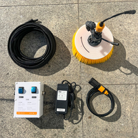 Nouvelle machine de nettoyage télescopique portative pour panneaux solaires photovoltaïques à tête unique, en fibre de carbone antidérapante, 29 m de long, pour toitures résidentielles