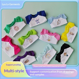 T-shirt sportiva raglan a maniche corte <span class=keywords><strong>per</strong></span> <span class=keywords><strong>vestiti</strong></span> da bambola, accessori carini, Cina 0-10 cm - Product Image 2