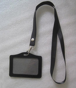 革コーチカードバッジホルダーストラップ - Product Image 3