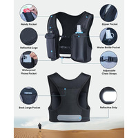 Sac à dos de sport pour la course à pied, multifonctionnel, avec rangement pour bouteille d'eau et téléphone, respirant, léger, pour le cyclisme en plein air