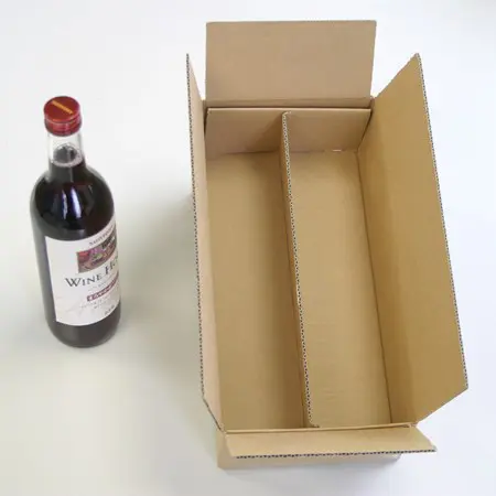 Cartón Popular para vino tinto express, Cartón corrugado con logotipo personalizado