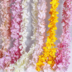Fiori Artificiali di Ortensia, Ghirlanda di Piante Rampicanti, Stelo Decorativo Ecologico di Alta Qualità 200cm per Matrimoni, Decorazione Interna/Esterna - Product Image 3