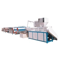 Machine à fabrication de sacs tissés à vis unique, tube plastique PP pour fils plats