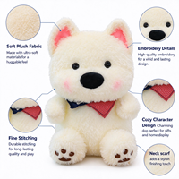 Figurines d'animaux en peluche douce personnalisées, adorables jouets en peluche pour chiens, production de figurines personnalisées basée sur votre design, cadeaux pour enfants