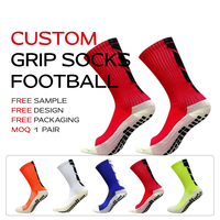 Fabricant de chaussettes antidérapantes de haute qualité en gros - Chaussettes de football et de soccer personnalisées avec logo pour les équipes