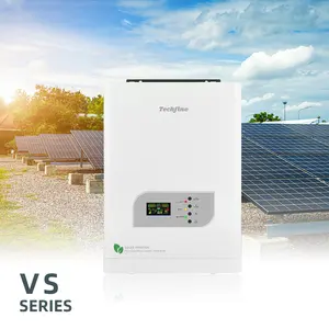 Onduleur solaire hybride Dc à ac onde sinusoïdale pure 2kVA 3kva 3kw 5kVA MPPT intégré 80A/100A avec surveillance WiFi onduleur solaire