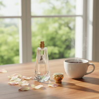 Flacons de parfum en verre poli de 100 ml avec pompe/bouchon à vis, emballés en boîte pour l'emballage
