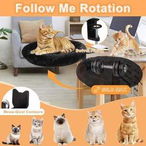 Ergonomic <b>Cat</b> Desk Bed <b>Perch</b> Clamp for Remote Workers Desktop Suspended <b>Cat's</b> Bed Nest - Product Image 2