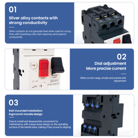 MPCB GV2 GV2M, interruptor de protección del motor de 13-18A, 13-18A, 13-18A, soporte OEM, personalización