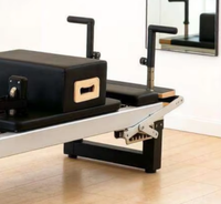 Reformer de Pilates en aluminium sur mesure avec certification CE, lit d'entraînement Pilates à rail CNC semi-élevé pour le yoga