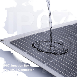 US EU <span class=keywords><strong>UK</strong></span> 100w 200w 300w pannelli solari flessibili monocristallino silicio ETFE 12V modulo PV uso marino 24% efficienza 182mm x 182mm - Product Image 1