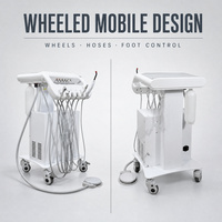 Table chirurgicale dentaire mobile Vericare pour cliniques et hôpitaux vétérinaires, procédures dentaires et soins bucco-dentaires des animaux, équipement vétérinaire