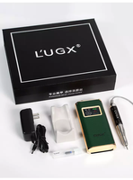 Vente chaude OEM/ODM LUGX Perceuse à ongles sans fil rechargeable portable 35000 tr/min en acier inoxydable avec prises EU/US/UK/AU 110-240V