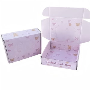 High Quality Custom Black Mailer Packing Companies Carton Box with Matt Lamination Logo Clothes <b>Small</b> Cardboard Box Kraft Paper - Product Image 1