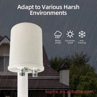 Antenne MIMO 4G 5G Wifi extérieure 1700-4000MHz à double polarisation, parabolique, antenne externe, réflecteur à gain élevé 32dBi, connecteur N femelle