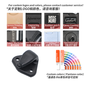 Accessori per borsa da bagaglio con gancio in plastica riciclata KJM nero Pom - Product Image 4